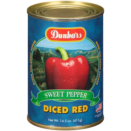 Dunbar Dunbar Diced Red Peppers 15 oz. Can, PK24 01014300240001